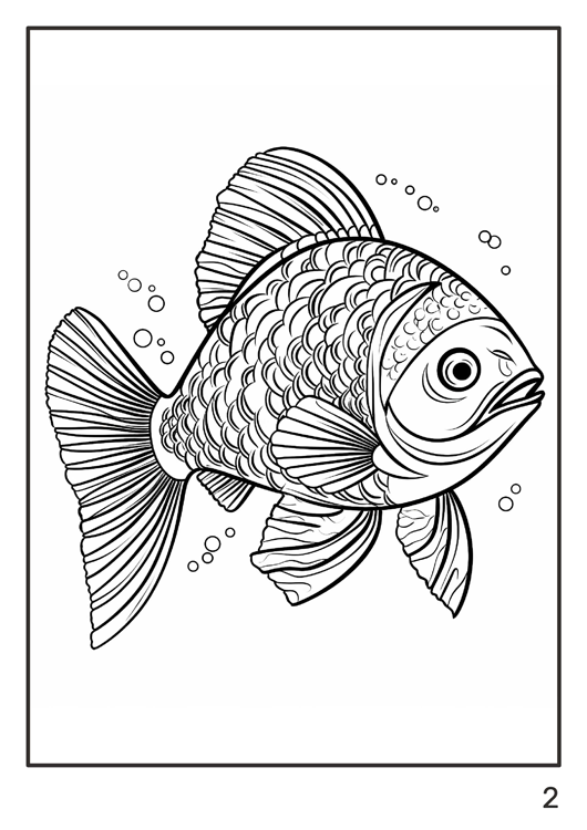 Olympia anti-stress coloring artbook "Fish"