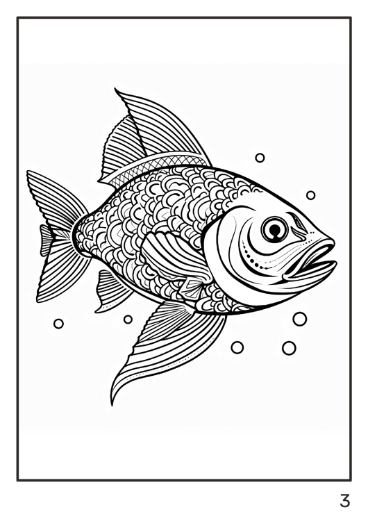 Olympia anti-stress coloring artbook "Fish"