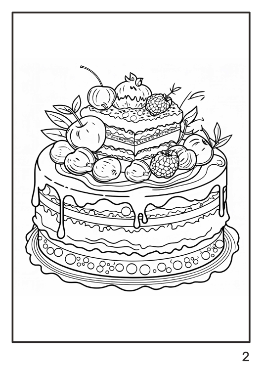 Olympia anti-stress Coloring Artbook "Food - desserts"