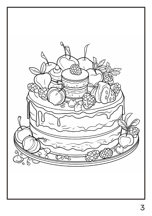 Olympia anti-stress Coloring Artbook "Food - desserts"