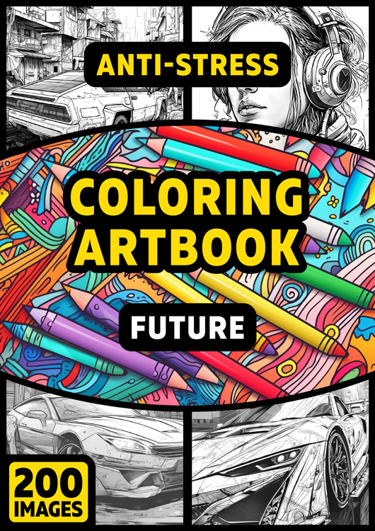 Olympia anti-stress coloring artbook "Future"