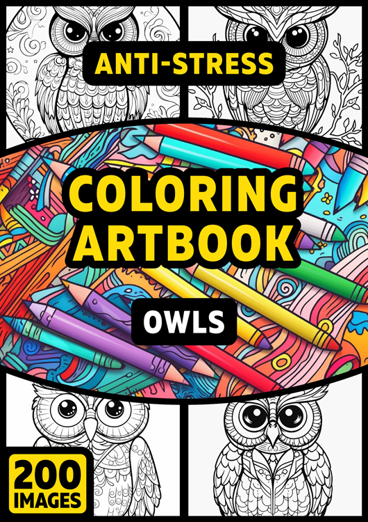 Olympia anti-stress coloring artbook "Owls"