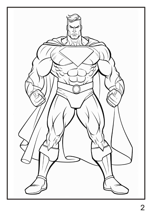 Olympia anti-stress coloring artbook "Superheroes"